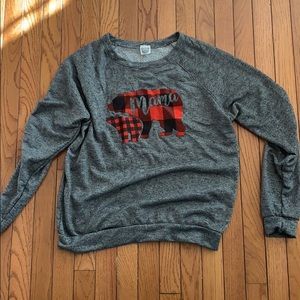 Color bear mama bear shirt